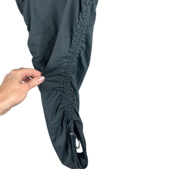 DKNY Gray Rushed One- Piece Bathing Suit Size 14 - Picture 6 of 7